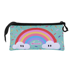 Disney Minnie Mouse Rainbow-Penal Triplă, Turcoaz