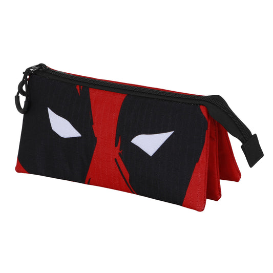 Marvel Deadpool Mask-Trousse Triple, Rouge