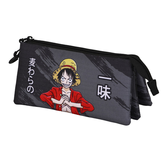 One Piece Unique-Astuccio Triplo, Nero