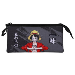 One Piece Unique-Estuche Portatodo Triple, Negro