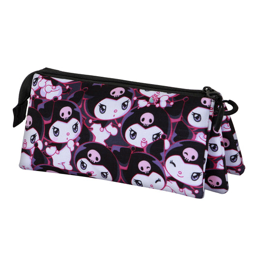 Hello Kitty Kuromi Rogue-Estuche Portatodo Triple, Lila