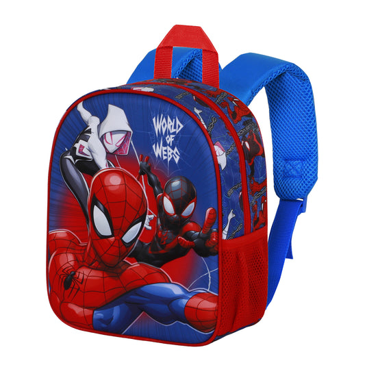 Marvel Spiderman Word-Plecak 3D Elite, Niebieski