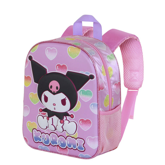 Hello Kitty Kuromi Hearts-Mochila 3D Elite, Rosa