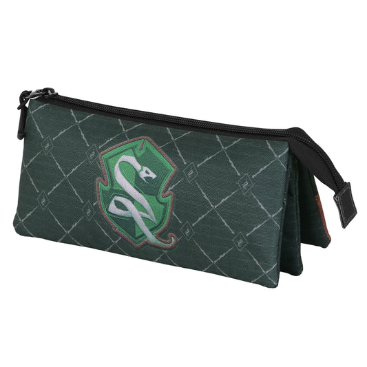 Harry Potter Dziedzictwo Slytherin-Piórnik potrójny, zielony