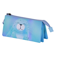 Oh My Pop! Sealy-Estojo Portatudo Triplo, Azul