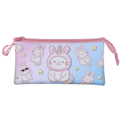 Oh My Pop! Bunicat-Estuche Portatodo Triple, Rosa