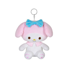 Hello Kitty My Melody Icon-Grand Porte-Clés en Peluche, Blanc