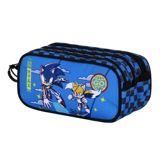 Sonic The Hedgehog Go-Estojo Portatudo Trick FAN 2.2, Azul