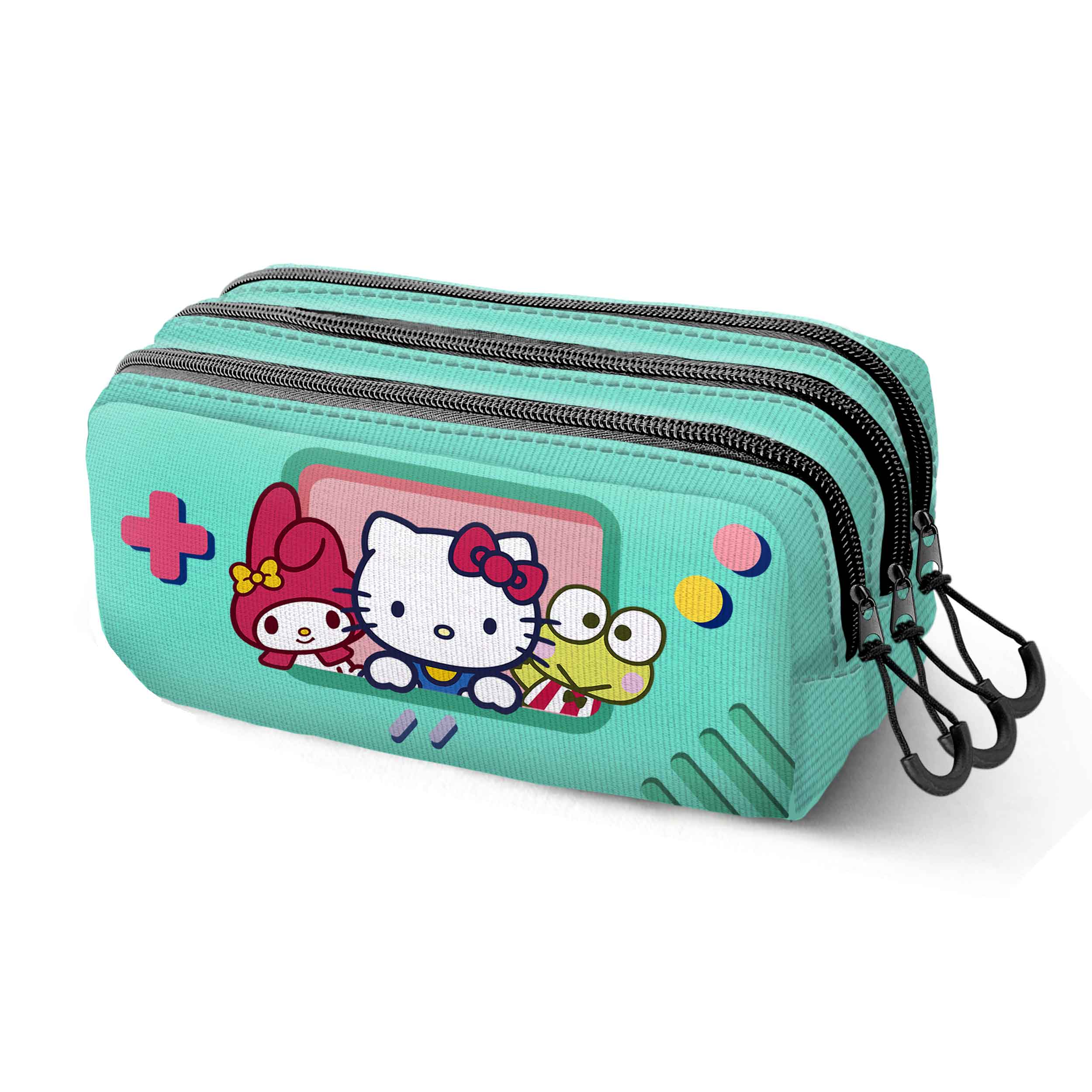 Hello Kitty Videogame-Estuche Portatodo Trick FAN 2.2, Turquesa