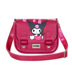 Hello Kitty Kuromi Cherry-Umhängetasche Satchel XS, Rosa