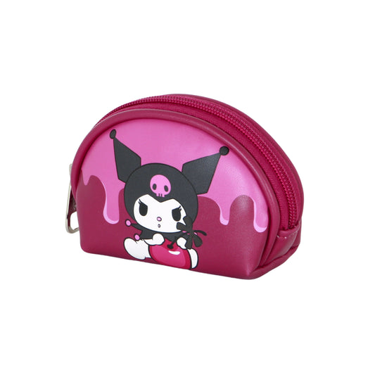 Hello Kitty Kuromi Cherry-Casual Oval Coin Purse, Pink