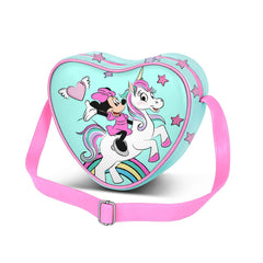 Disney Minnie Mouse Fantasy-Bolso Bandolera Corazón Casual, Verde
