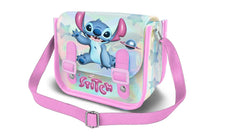 Disney Lilo y Stitch Cosmic-Bolso Bandolera Satchel XS, Plateado