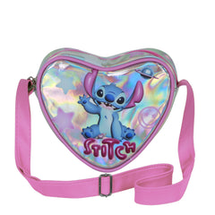 Disney Lilo und Stitch Cosmic Casual Herz-Umhängetasche, Silber