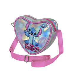 Disney Lilo und Stitch Cosmic Casual Herz-Umhängetasche, Silber