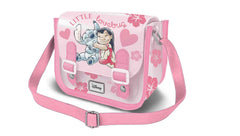 Disney Lilo y Stitch Lovebug-Bolso Bandolera Satchel XS, Rosa
