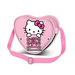 Hello Kitty Sneakers-Bolso Bandolera Corazón Casual, Rosa