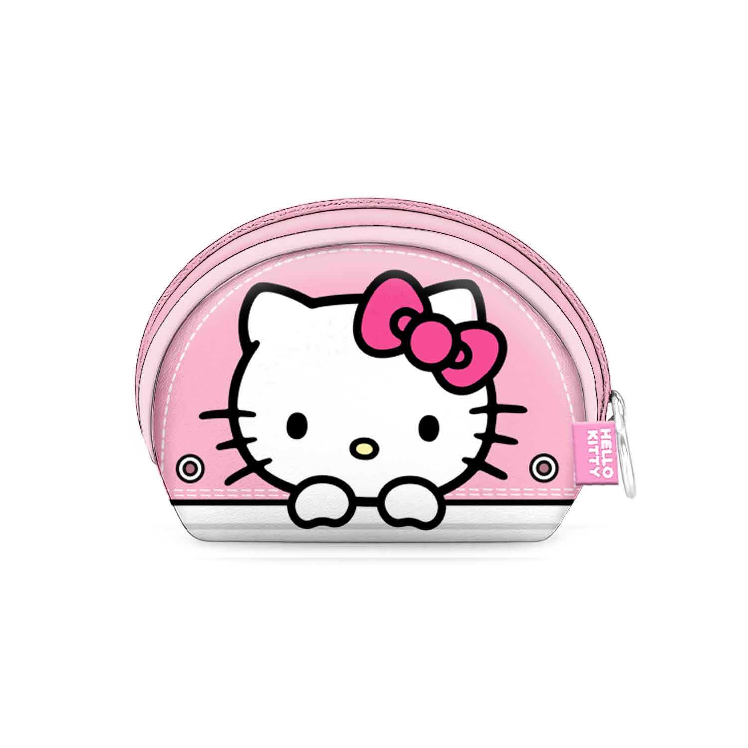 Hello Kitty Sneakers-Monedero Oval Casual, Rosa