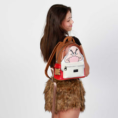 Disney Sieben Zwerge Grumpy-Rucksack Heady, Braun