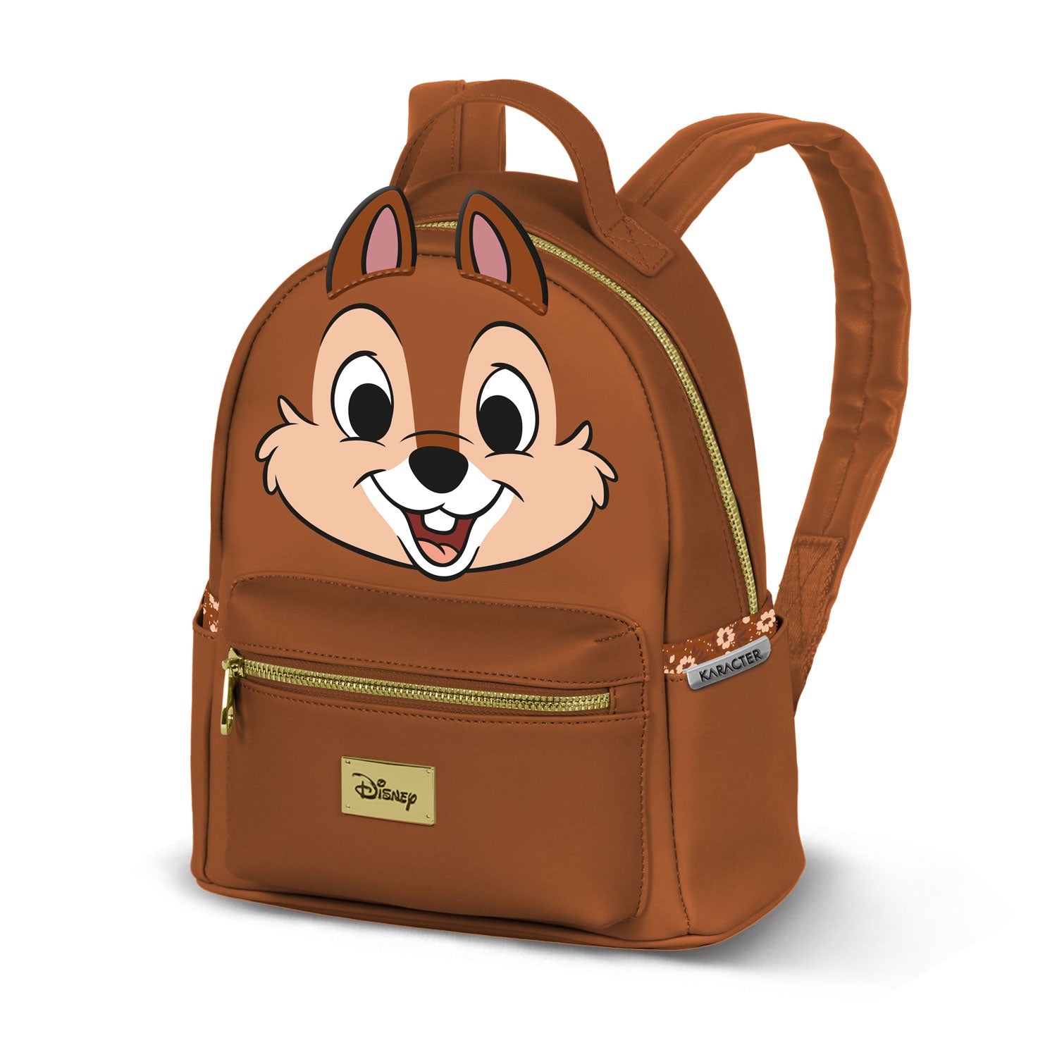 Disney Chip y Chop Face-Mochila Heady, Marrón