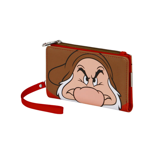 Disney Seven Dwarfs Grumpy-Slim wallet, Brown