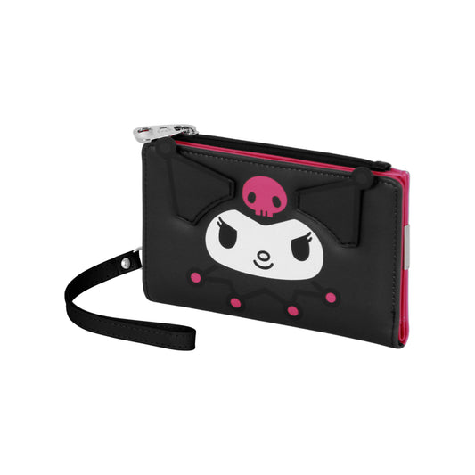 Hello Kitty Kuromi Face - Portfel Slim, Liliowy