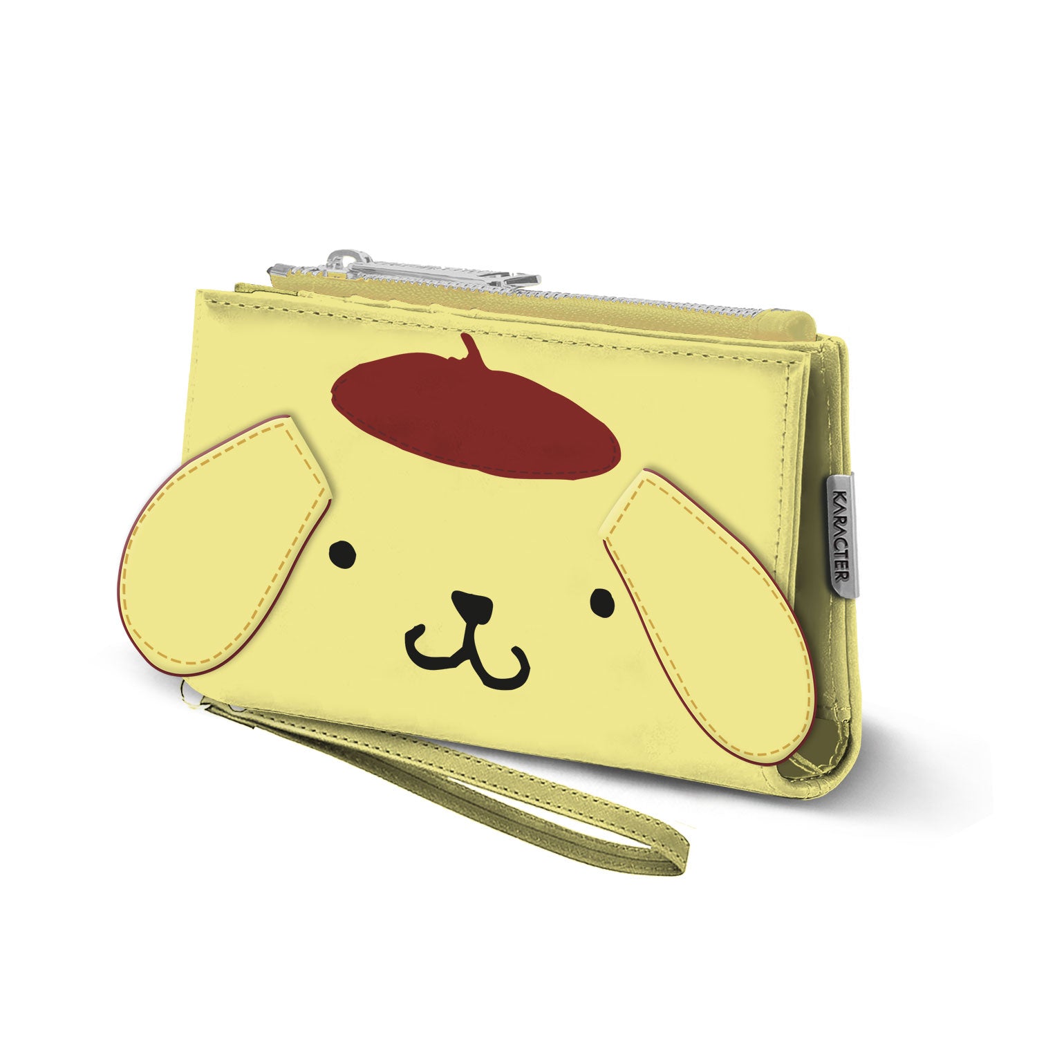 Hello Kitty Pompompurin Face-Billetero Slim, Hueso