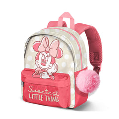 Disney Minnie Mouse Sweetest-Mochila Joy + Accesorio, Rojo