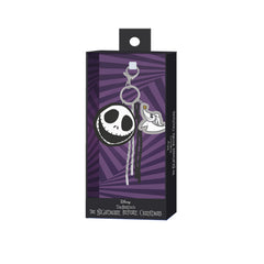 Disney Pesadilla Antes de Navidad Face-Llavero Charm, Negro