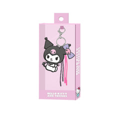 Hello Kitty Kuromi Face-Llavero Charm, Lila