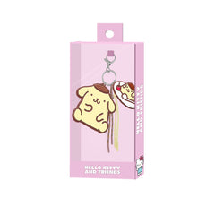 Hello Kitty Pompompurin Face-Llavero Charm, Hueso