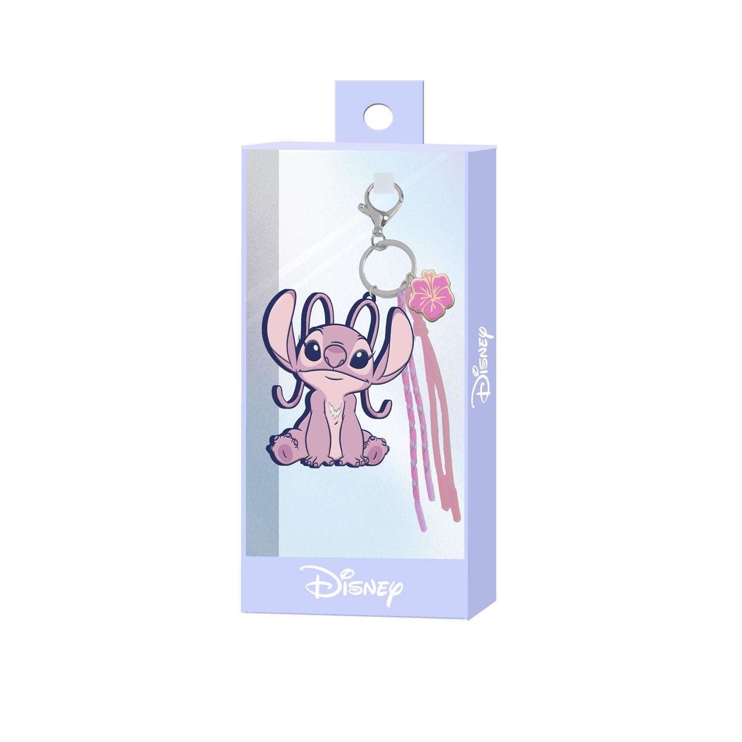 Disney Lilo y Stitch Angel Cute-Llavero Charm, Rosa
