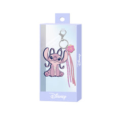 Disney Lilo y Stitch Angel Cute-Llavero Charm, Rosa