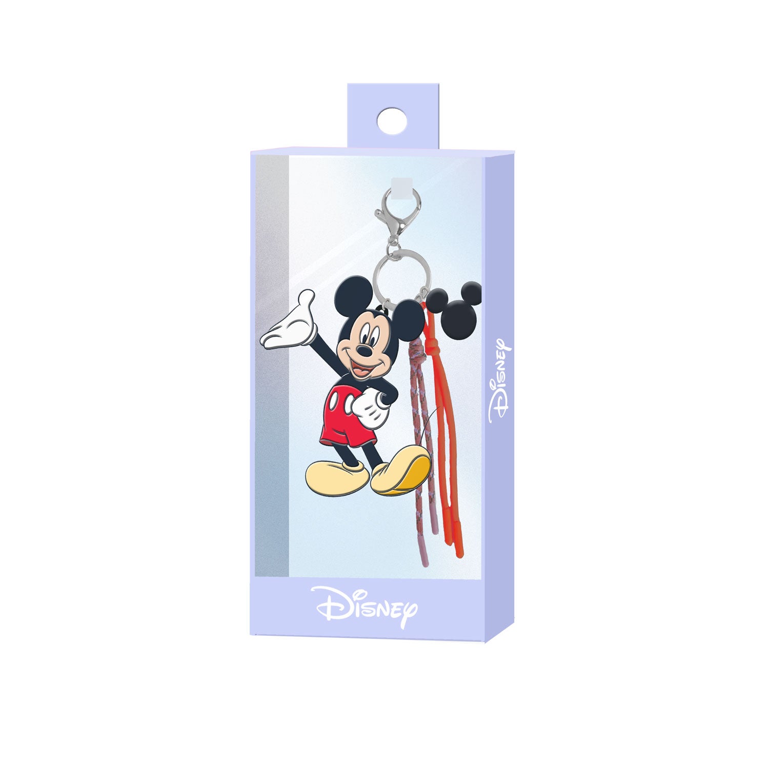 Disney Mickey Mouse Happy-Llavero Charm, Rojo