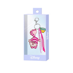 Disney Gato de Cheshire Smile-Llavero Charm, Rosa
