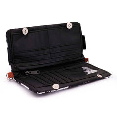 Betty Boop Noir-Billetero Soft con Cadena, Negro