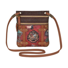 Harry Potter Railway-Borsa a Tracolla Action Mini Verticale, Marrone