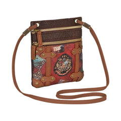 Harry Potter Railway-Borsa a Tracolla Action Mini Verticale, Marrone