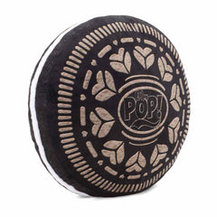 Oh My Pop Black Cookie-Cuscino Grande, Marrone