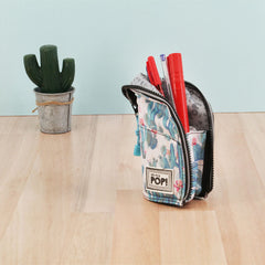 Oh My Pop! Cactus-Upright Tote Case, Green
