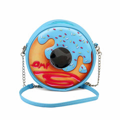 Oh My Pop Bluenut-Borsa a Tracolla Rotonda, Blu