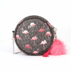 Oh My Pop Flaminpop-Borsa a Tracolla Rotonda, Multicolore