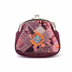 Forever Ninette Bicycle-Large Chain Retro Crossbody Bag, Burgundy