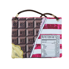 Oh My Pop! Chocolat-Borsa a Tracolla Action Mini Orizzontale, Rosa