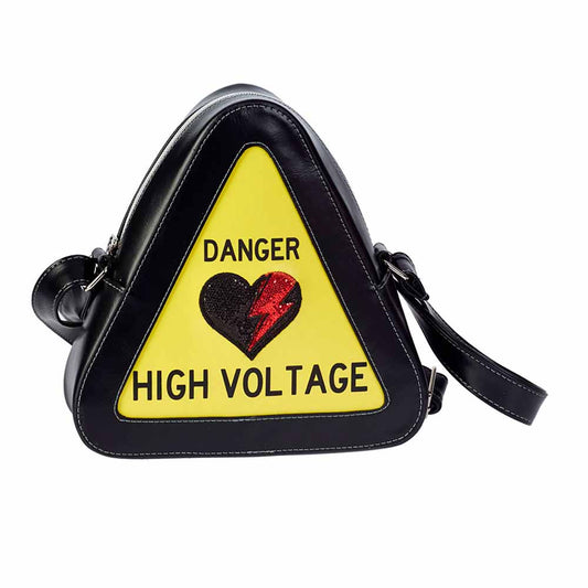 Oh My Pop! High Voltage-Warning Bag Small, Yellow