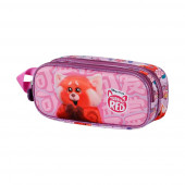 3D Double Pencil Case Turning Red Yaay