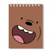 Spiral Notebook We Bare Bears Grizzly