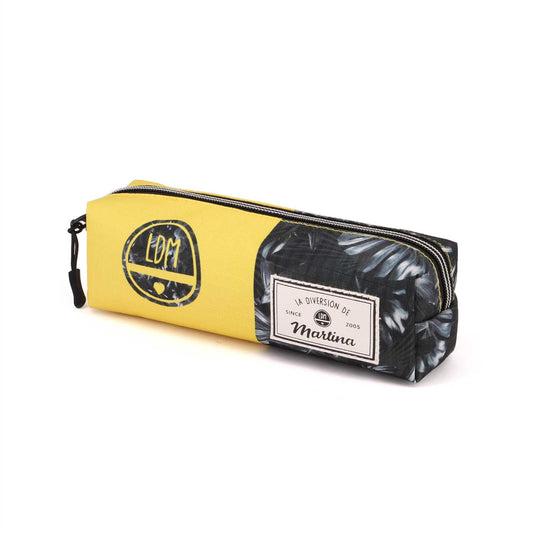 Martina D'Antiochia (La Diversión de Martina) Yellow-Estuche Portatodo Cuadrado HS, Amarillo