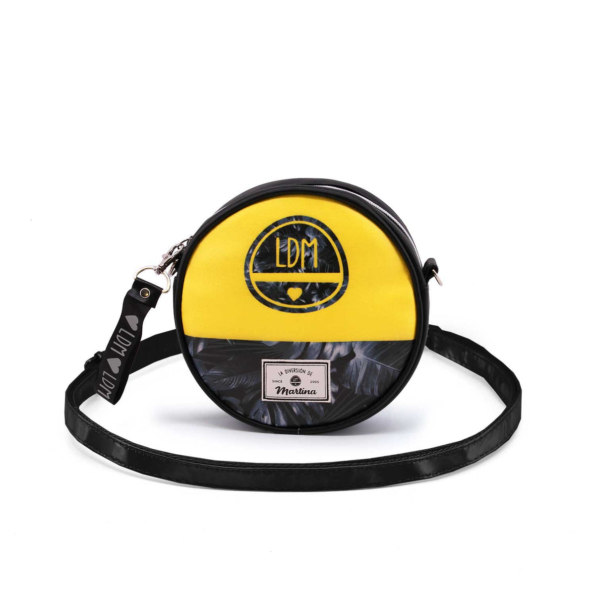Martina D'Antiochia (Martina's Fun) Yellow-Round Shoulder Bag, Yellow