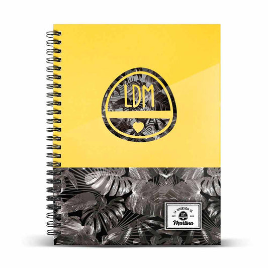 Martina D'Antiochia (Martina's Fun) Yellow-Yellow A4 Notebook, Grid Paper, Yellow